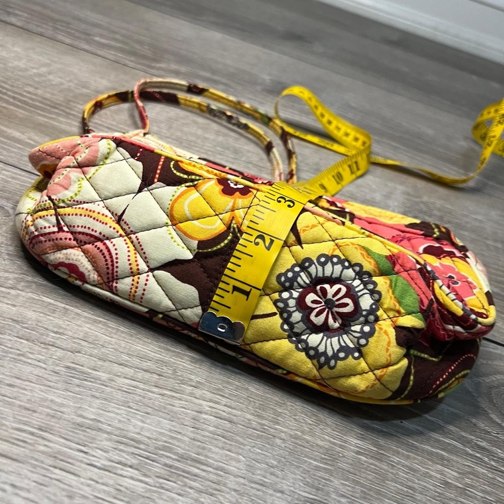 Vera Bradley Frannie Crossbody or Shoulder Bag and Zip Pouch in Buttercup - NWOT - Picture 7 of 11